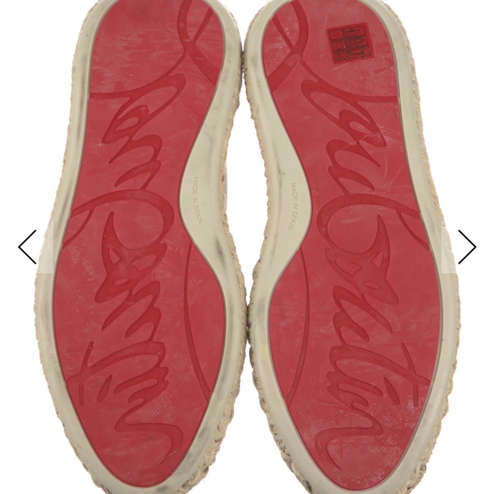 Christian Louboutin
Canvas Whipstitch Trim
Espadrille Sneakers - Picture 5 of 5